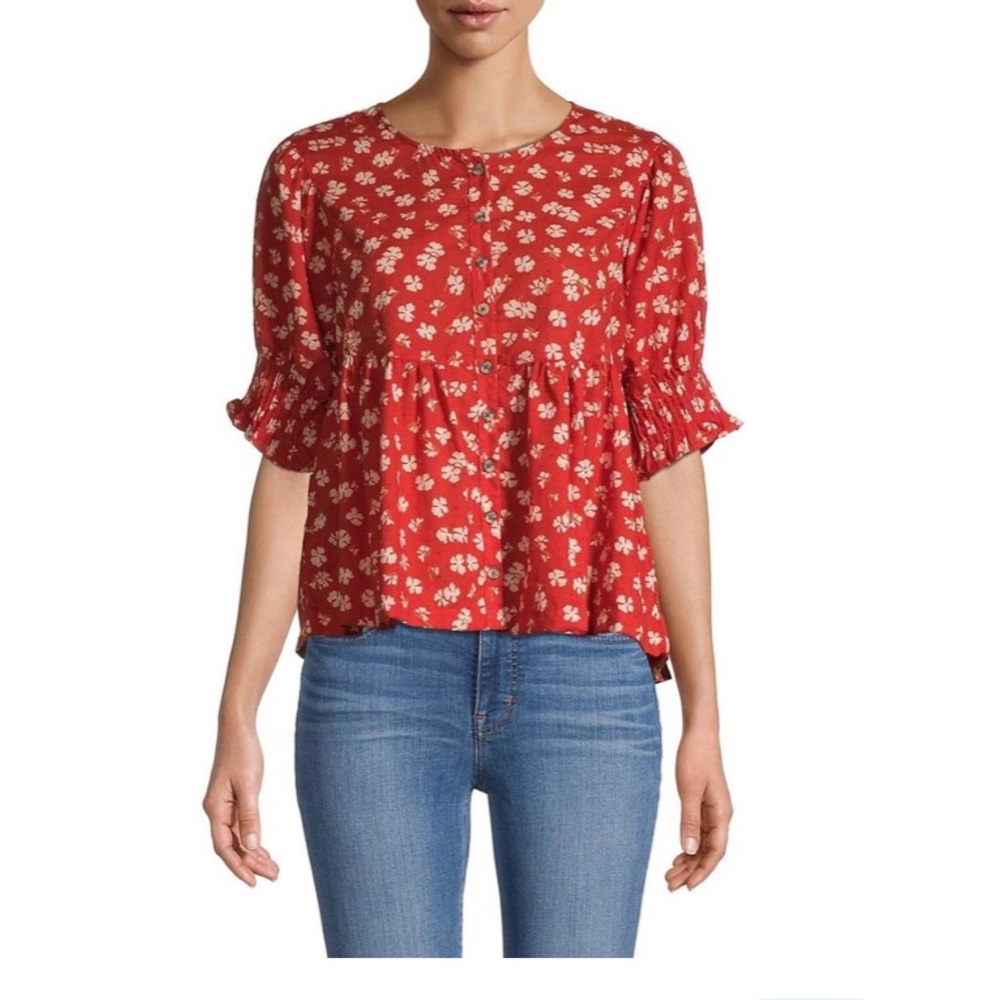 Madewell Puff Sleeve Top